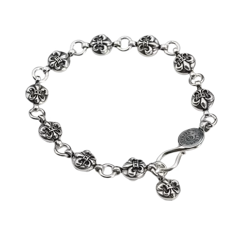 Chrome Hearts Fleur Link Chain Bracelet