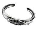 Chrome Hearts Floral Cross Open Cuff Bracelet